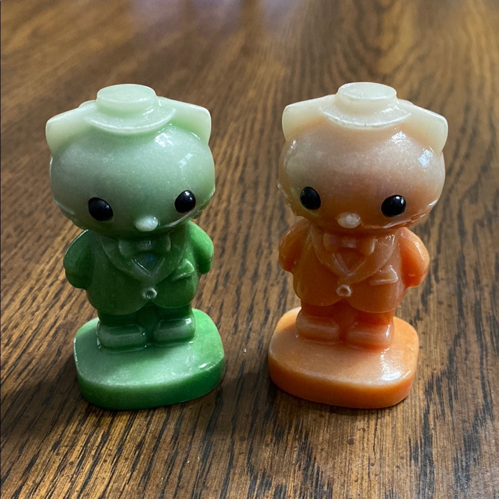 “5/$20” Cute Green and Orange cat resin Figurines